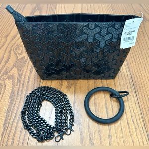 Patrizia Luca Black Clutch/ Crossbody/ Wristlet NWT